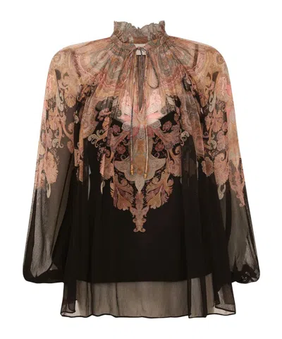 Zimmermann Dawning Placed Paisley Peasant Top