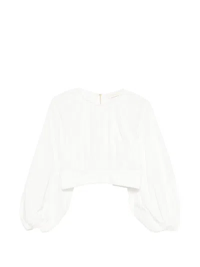 Zimmermann Long-sleeve Blouse In White