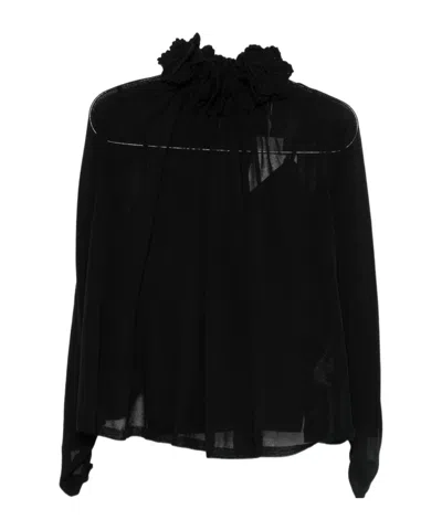Zimmermann Long-sleeved Blouse In Black
