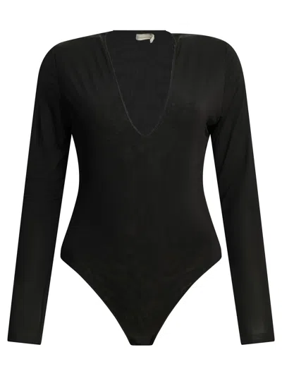 Zimmermann Long-sleeved Bodysuit Tops Black