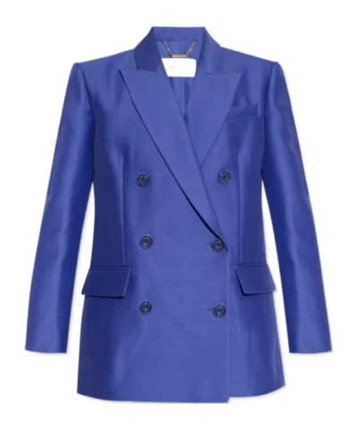 Zimmermann Long-sleeved Suit Coat In Blue