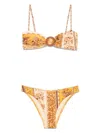 Zimmermann Lucky Bamboo Ring Bikini Set In Yellow
