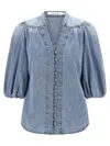 Zimmermann Lucky Shirt And Blouse Light Blue In Blue