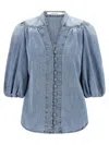Zimmermann Lucky Shirt And Blouse Light Blue In Blue