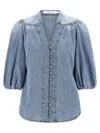 Zimmermann Lucky Shirt And Blouse Light Blue In Blue