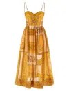 Zimmermann Lucky Corset Dresses Yellow In Yellow