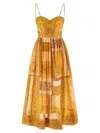 Zimmermann Lucky Corset Dresses Yellow In Yellow