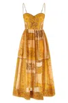 Zimmermann Lucky Corset Dresses Yellow In Yellow