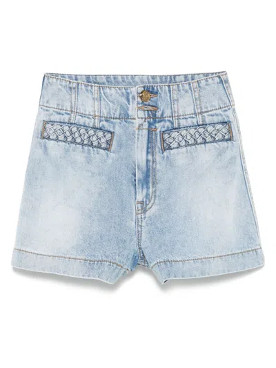 Zimmermann Lucky Denim Shorts In Blue
