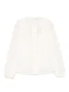 Zimmermann Womens Lucky Embroidered Cotton Blouse Ivory Xs In White