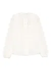 Zimmermann Womens Lucky Embroidered Cotton Blouse Ivory Xs In White