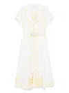 Zimmermann Womens Ivory Lemon Lucky Embroidered Linen Midi Dress In White
