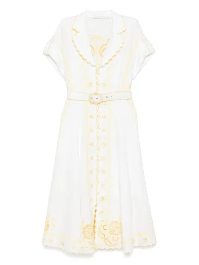 ZIMMERMANN LUCKY MIDIKLEID MIT STICKEREI
