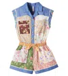 Zimmermann Lucky Floral Cotton Playsuit In Multicoloured