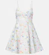 Zimmermann Lucky Lace-trimmed Floral-print Linen Mini Dress
