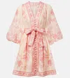 Zimmermann Beige Lucky Printed Mini Dress