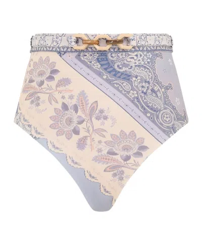 Zimmermann Lucky High Waist Pant In Blue