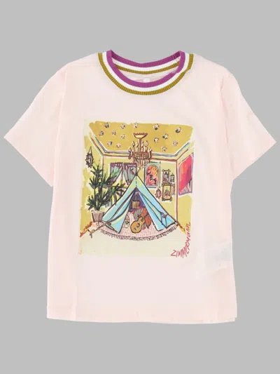 Zimmermann Lucky Kids Frill 1pc In Pink