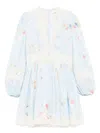 Zimmermann Lucky Lace Floral Linen Minidress