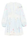 Zimmermann Lucky Lace Floral Linen Minidress