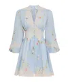 Zimmermann Lucky Lace Floral Linen Minidress
