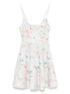 Zimmermann Lucky Lace-trimmed Floral-print Linen Mini Dress