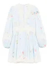 Zimmermann Lucky Lace Floral Linen Minidress