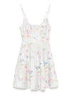 Zimmermann Lucky Lace-trimmed Floral-print Linen Mini Dress In Multi