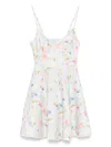 Zimmermann Lucky Lace-trimmed Floral-print Linen Mini Dress In Green