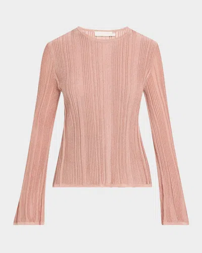 Zimmermann Lucky Long-sleeve Metallic Top