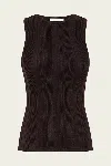 Zimmermann Lucky Metallic Racer Tank Top