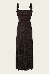 Zimmermann Lucky Metallic Ribbed Stretch-knit Maxi Dress