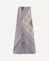 Zimmermann Womens Blue Bandana Lucky Bias-cut Linen Maxi Skirt