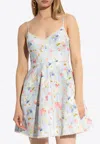 Zimmermann Lucky Mini Dress In Gray