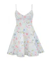 Zimmermann Lucky Lace-trimmed Floral-print Linen Mini Dress