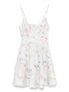 Zimmermann Lucky Mini Dress In Gray