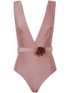 Zimmermann Lucky Plunge Flower Swimsuit - Women's - Recycled Polyamide/polyamide/elastane