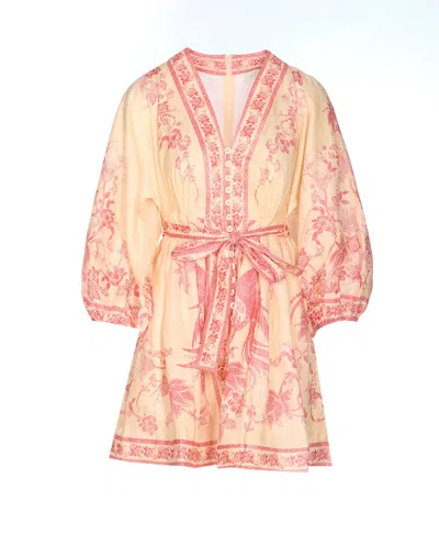 ZIMMERMANN LUCKY PLUNGE MINI DRESS