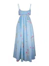 Zimmermann Lucky Printed Cotton Maxi Dress In Blue