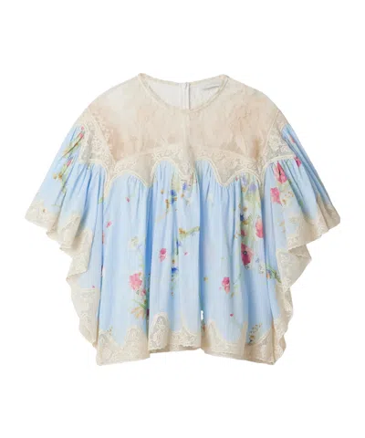 Zimmermann Lucky Printed Shirt In Blue