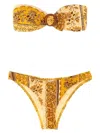 Zimmermann Lucky Printed Strapless Bikini In Multi