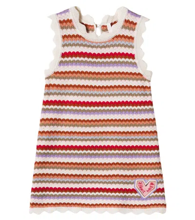 Zimmermann Kids' Lucky Striped Knitted Dress In Multi