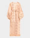 Zimmermann Bandana Print Linen Lucky Tunic Midi Dress