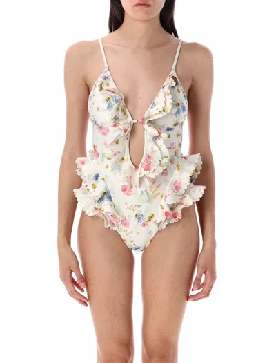 Zimmermann Lucky Waterfall Frill One Piece