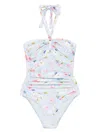 Zimmermann Lucky Wide Link Swimsuit In Blue