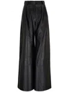 Zimmermann Luminosity Wide-leg Leather Trousers In Black