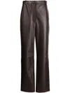 Zimmermann Luminosity Leather Trousers In Brown