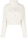Zimmermann Luminosity Cable-knit Wool Sweater In White
