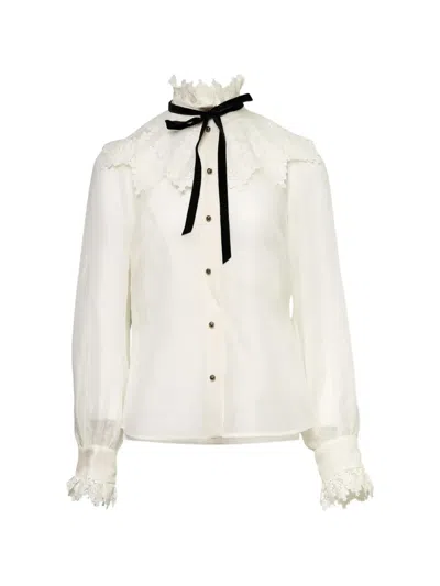 Zimmermann Luna Blouse In White