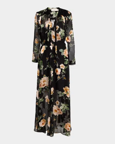 Zimmermann Luna Burnout Floral Maxi Dress